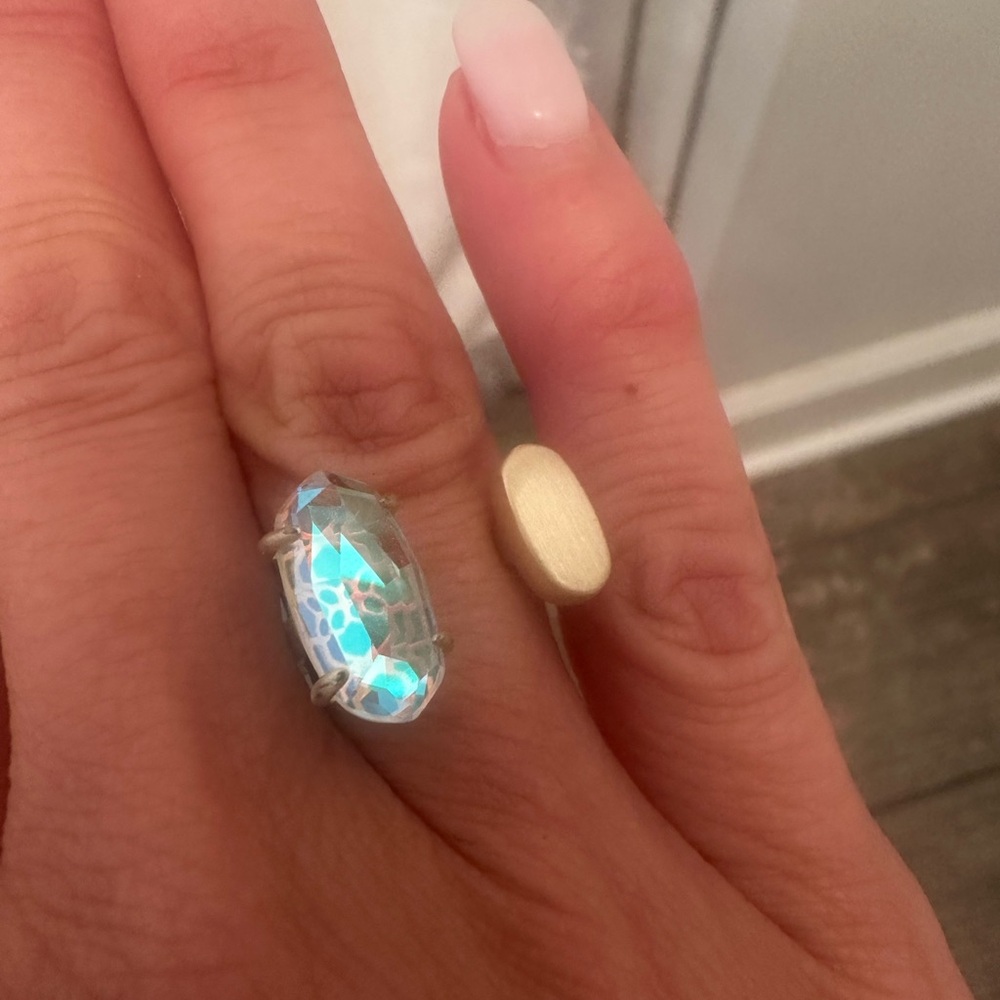 Kendra Scott Iridescent and Gold Ring